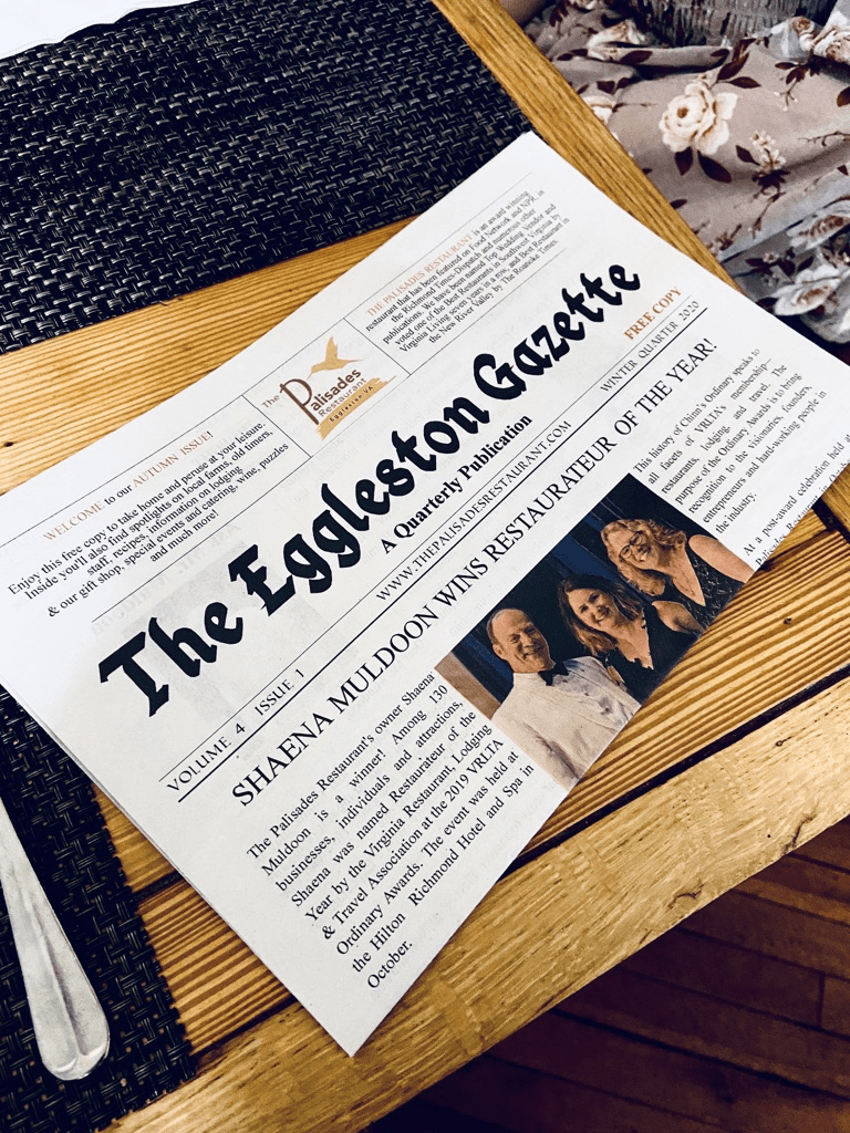newspaper promotional item, The Palisades